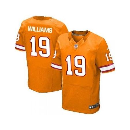 [Elite] Williams Tampa Bay Football Team Jersey -Tampa Bay #19 Mike Williams Jersey (Yellow)