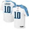 [Elite] Locker Tennessee Football Team Jersey -Tennessee #10 Jake Locker Jersey (White)