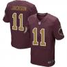 [Elite] Jackson Washington Football Team Jersey -Washington #11 DeSean Jackson Jersey (Red, gold number)