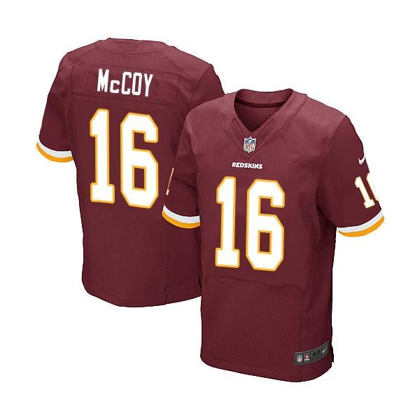 [Elite] McCoy Washington Football Team Jersey -Washington #16 Colt McCoy Jersey (Red)