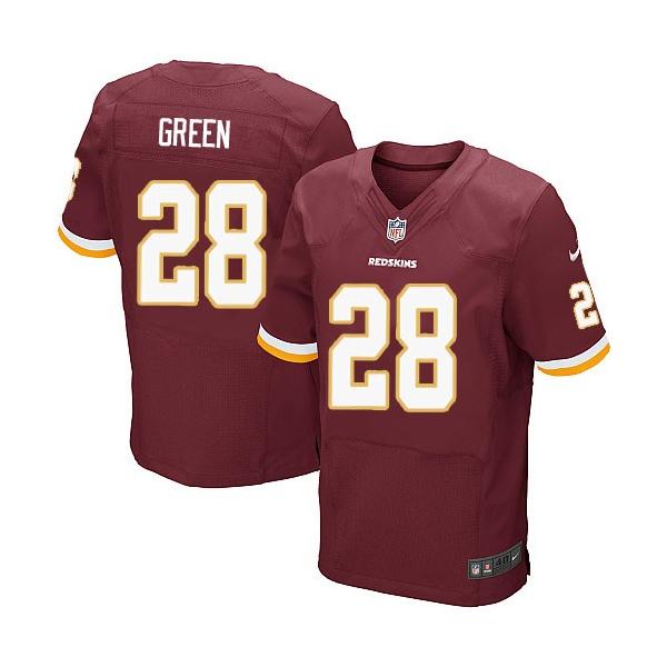 [Elite] Green Washington Football Team Jersey -Washington #28 Darrell Green Jersey (Red)