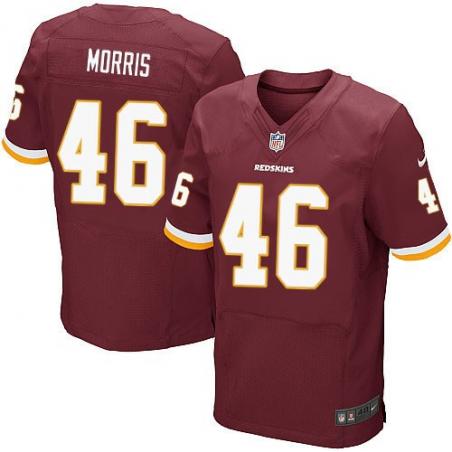 [Elite] Morris Washington Football Team Jersey -Washington #46 Alfred Morris Jersey (Red)