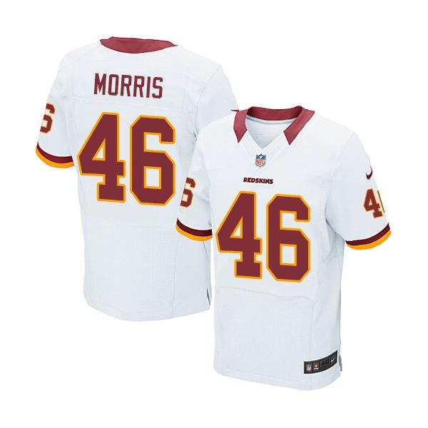 [Elite] Morris Washington Football Team Jersey -Washington #46 Alfred Morris Jersey (White)