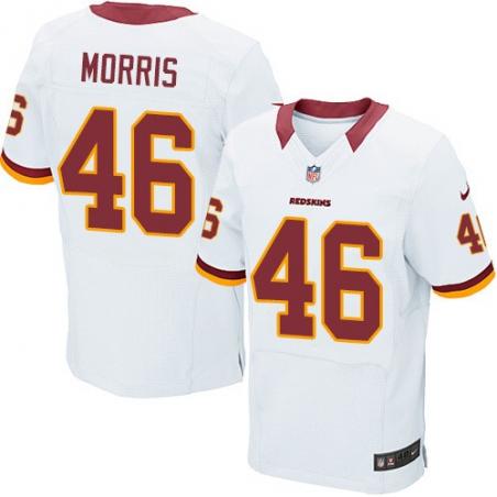 [Elite] Morris Washington Football Team Jersey -Washington #46 Alfred Morris Jersey (White)