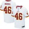 [Elite] Morris Washington Football Team Jersey -Washington #46 Alfred Morris Jersey (White)