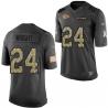 [Mens/Womens/Youth]Wright Kansas City Football Team Jerseys -Kansas City #24 Felix Wright Salute To Service Jersey