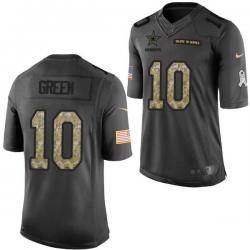 [Mens/Womens/Youth]Green Dallas Football Team Jerseys -Dallas #10 Skyler Green Salute To Service Jersey