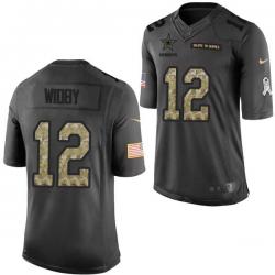 [Mens/Womens/Youth]Widby Dallas Football Team Jerseys -Dallas #12 Ron Widby Salute To Service Jersey