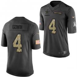 [Mens/Womens/Youth]Gowin Dallas Football Team Jerseys -Dallas #4 Toby Gowin Salute To Service Jersey