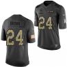 [Mens/Womens/Youth]Brown Dallas Football Team Jerseys -Dallas #24 Larry Brown Salute To Service Jersey