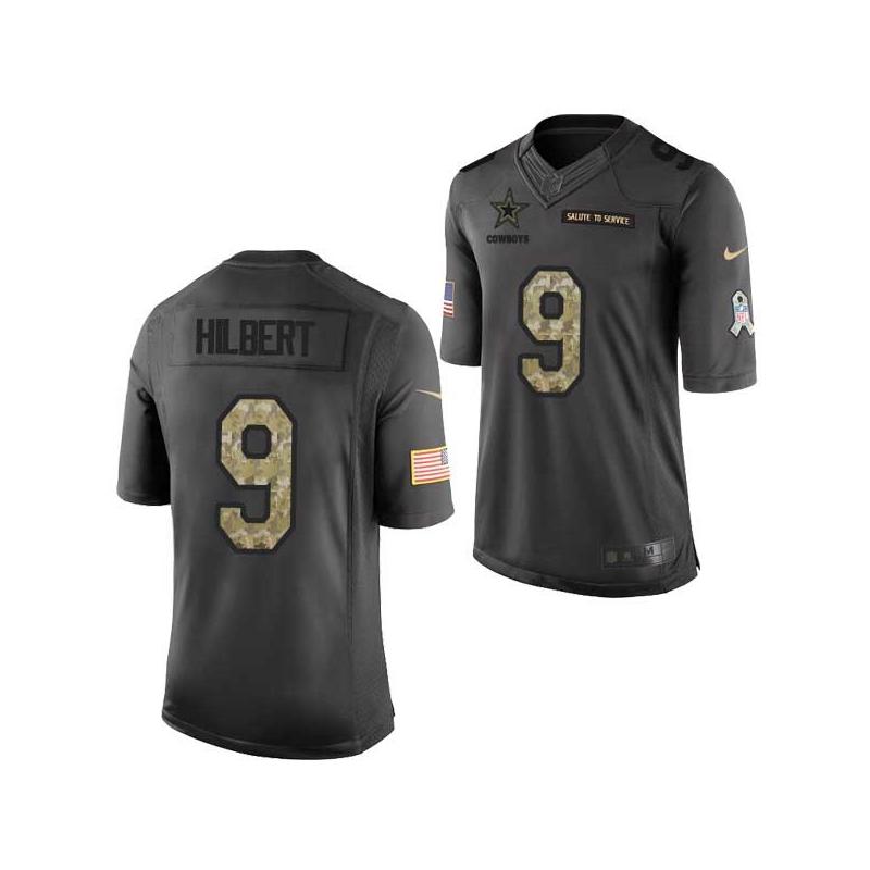 [Mens/Womens/Youth]Hilbert Dallas Football Team Jerseys -Dallas #9 Jon Hilbert Salute To Service Jersey