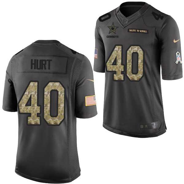 [Mens/Womens/Youth]Hurt Dallas Football Team Jerseys -Dallas #40 Eric Hurt Salute To Service Jersey