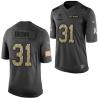 [Mens/Womens/Youth]Brown Dallas Football Team Jerseys -Dallas #31 Otto Brown Salute To Service Jersey