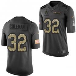 [Mens/Womens/Youth]Coleman Dallas Football Team Jerseys -Dallas #32 Marcus Coleman Salute To Service Jersey