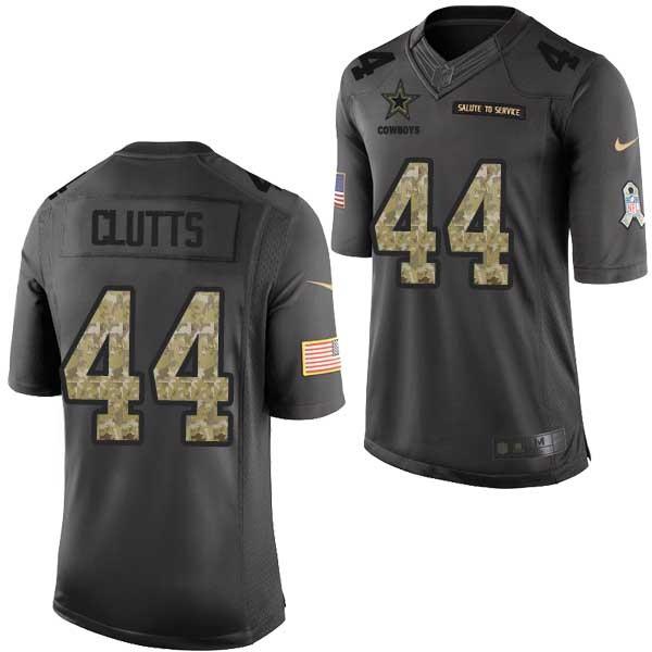 [Mens/Womens/Youth]Clutts Dallas Football Team Jerseys -Dallas #44 Tyler Clutts Salute To Service Jersey