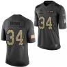 [Mens/Womens/Youth]Brown Dallas Football Team Jerseys -Dallas #34 Larry Brown Salute To Service Jersey