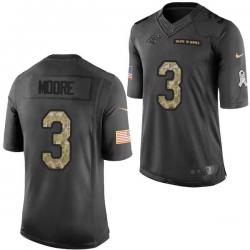 [Mens/Womens/Youth]Moore Carolina Football Team Jerseys -Carolina #3 Matt Moore Salute To Service Jersey