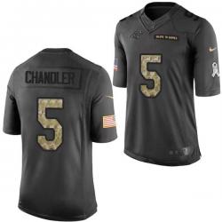 [Mens/Womens/Youth]Chandler Carolina Football Team Jerseys -Carolina #5 Jeff Chandler Salute To Service Jersey