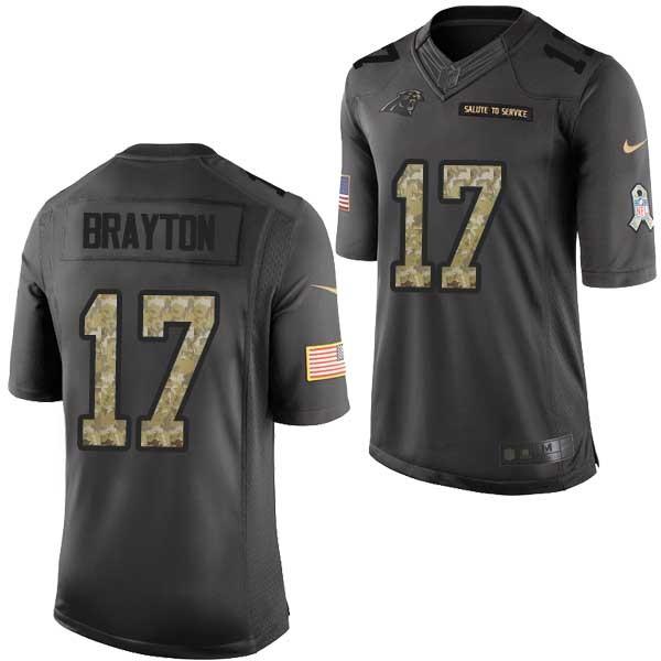 [Mens/Womens/Youth]Brayton Carolina Football Team Jerseys -Carolina #17 Tyler Brayton Salute To Service Jersey