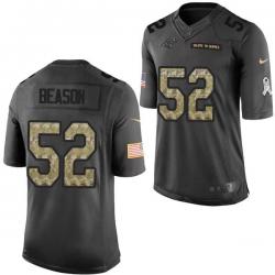 [Mens/Womens/Youth]Beason Carolina Football Team Jerseys -Carolina #52 Jon Beason Salute To Service Jersey