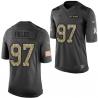 [Mens/Womens/Youth]Fields Carolina Football Team Jerseys -Carolina #97 Jeff Fields Salute To Service Jersey