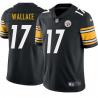 Black Mens Womens Youth Mike Wallace Steelers #17 Stitched American Football Jersey