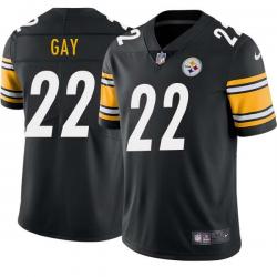 Black Mens Womens Youth William Gay Steelers #22 Stitched American Football Jersey