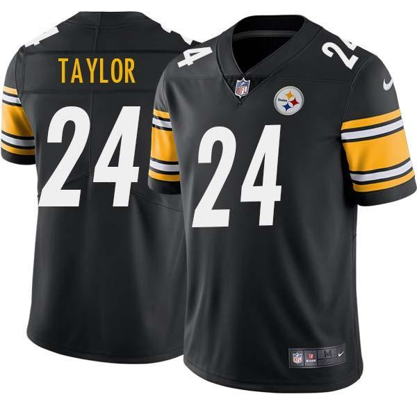 Black Mens Womens Youth Ike Taylor Steelers #24 Stitched American Football Jersey