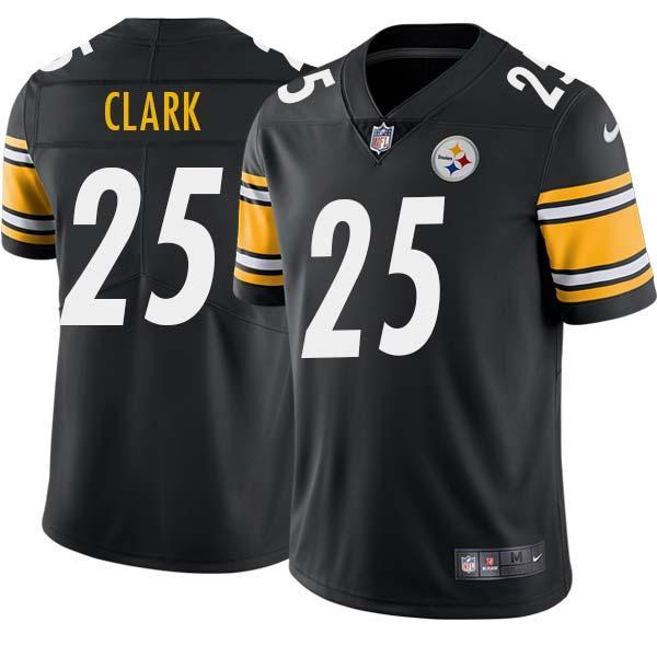 Black Mens Womens Youth Ryan Clark Steelers #25 Stitched American Football Jersey