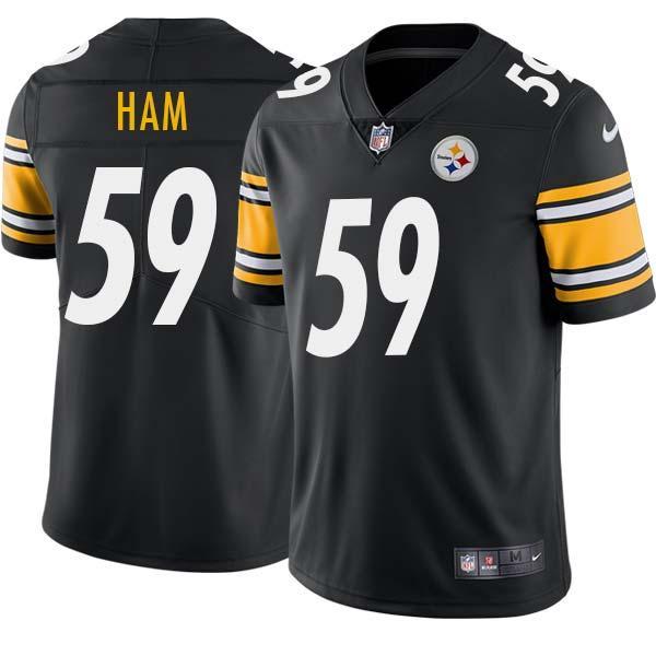 Jack Ham Steelers Jersey Custom Sewn-on Patch Men Women Youth Black Woman S