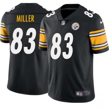 Black Mens Womens Youth Heath Miller Steelers #83 Stitched American Football Jersey