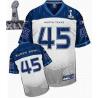 SUPER BOWL North Texas Football Jersey - 2011 Super Bowl XLV North Texas #45 Football Jersey(White)