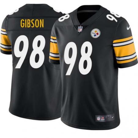 Black Mens Womens Youth Oliver Gibson Steelers #98 Stitched American Football Jersey