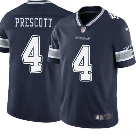 Navy Dak Prescott Cowboys #4 Stitched American Football Jersey Custom Sewn-on Patches Mens Womens Youth