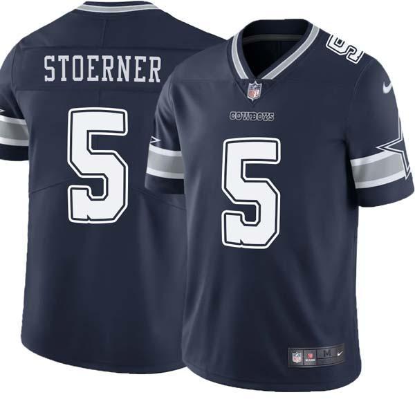 Navy Clint Stoerner Cowboys #5 Stitched American Football Jersey Custom Sewn-on Patches Mens Womens Youth