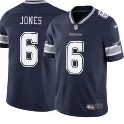 Navy Chris Jones Cowboys #6 Stitched American Football Jersey Custom Sewn-on Patches Mens Womens Youth