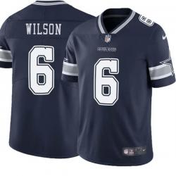 Navy Donovan Wilson Cowboys #6 Stitched American Football Jersey Custom Sewn-on Patches Mens Womens Youth