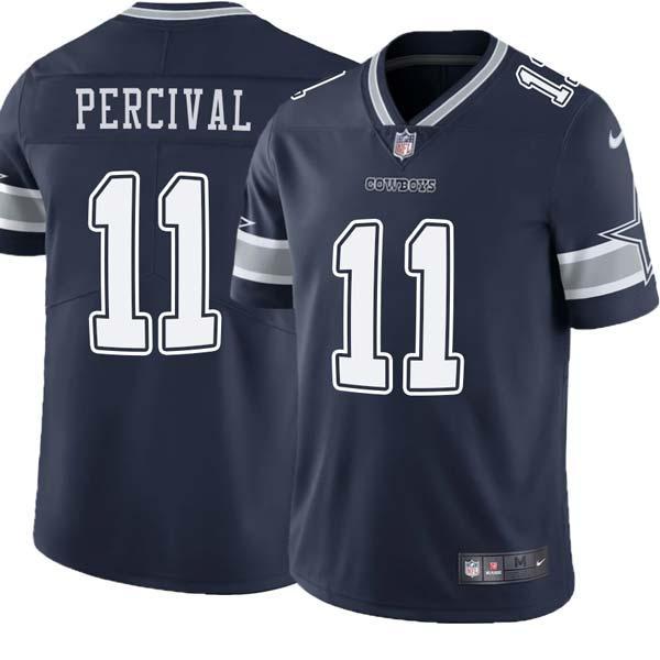 Navy Mac Percival Cowboys #11 Stitched American Football Jersey Custom Sewn-on Patches Mens Womens Youth