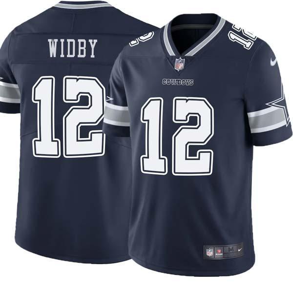 Navy Ron Widby Cowboys #12 Stitched American Football Jersey Custom Sewn-on Patches Mens Womens Youth