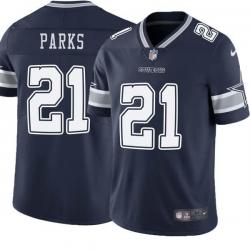 Navy Billy Parks Cowboys #21 Stitched American Football Jersey Custom Sewn-on Patches Mens Womens Youth