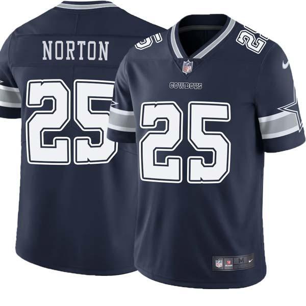 Navy Jerry Norton Cowboys #25 Stitched American Football Jersey Custom Sewn-on Patches Mens Womens Youth