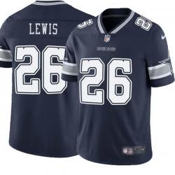 Navy Jourdan Lewis Cowboys #26 Stitched American Football Jersey Custom Sewn-on Patches Mens Womens Youth