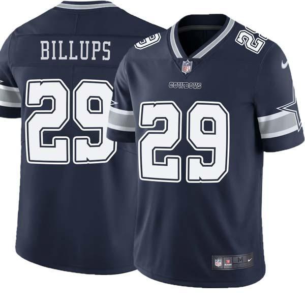 Navy Terry Billups Cowboys #29 Stitched American Football Jersey Custom Sewn-on Patches Mens Womens Youth