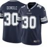 Navy Mike Dowdle Cowboys #30 Stitched American Football Jersey Custom Sewn-on Patches Mens Womens Youth