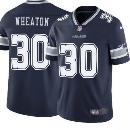 Navy Kenny Wheaton Cowboys #30 Stitched American Football Jersey Custom Sewn-on Patches Mens Womens Youth