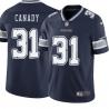 Navy Maurice Canady Cowboys #31 Stitched American Football Jersey Custom Sewn-on Patches Mens Womens Youth