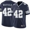 Navy A.D. Whitfield Cowboys #42 Stitched American Football Jersey Custom Sewn-on Patches Mens Womens Youth