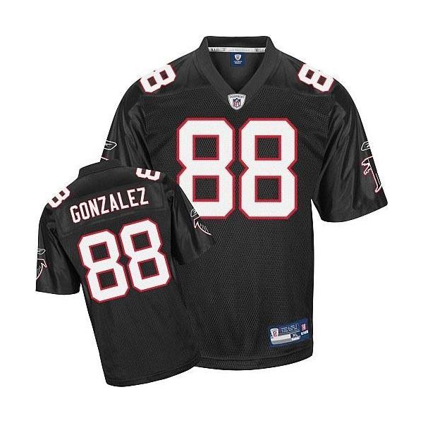 Tony Gonzalez Atlanta Football Jersey - Atlanta #88 Football Jersey(Black QB)