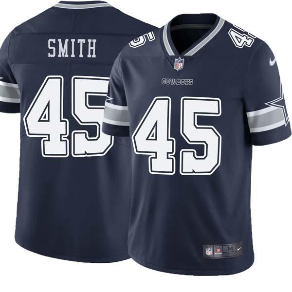 Navy Rod Smith Cowboys #45 Stitched American Football Jersey Custom Sewn-on Patches Mens Womens Youth