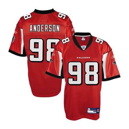 Jamaal Anderson Atlanta Football Jersey - Atlanta #98 Football Jersey(Red)